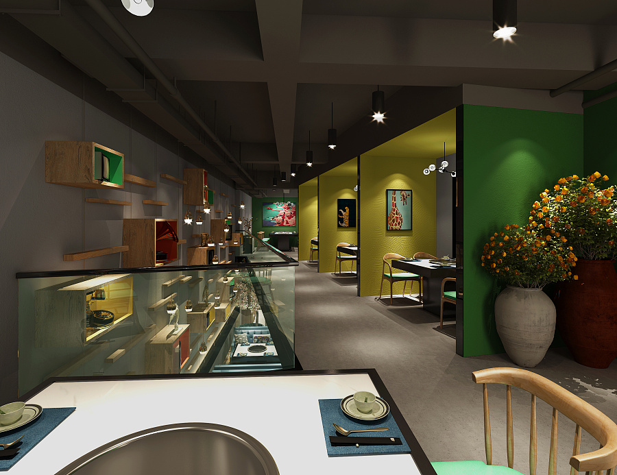 成都特色火鍋店裝修餐廳家具及合理布局!-裝修設計公司德盛裝飾 17508248420|展示設計 |空間|成都火鍋店裝修a - 原創設計作品 